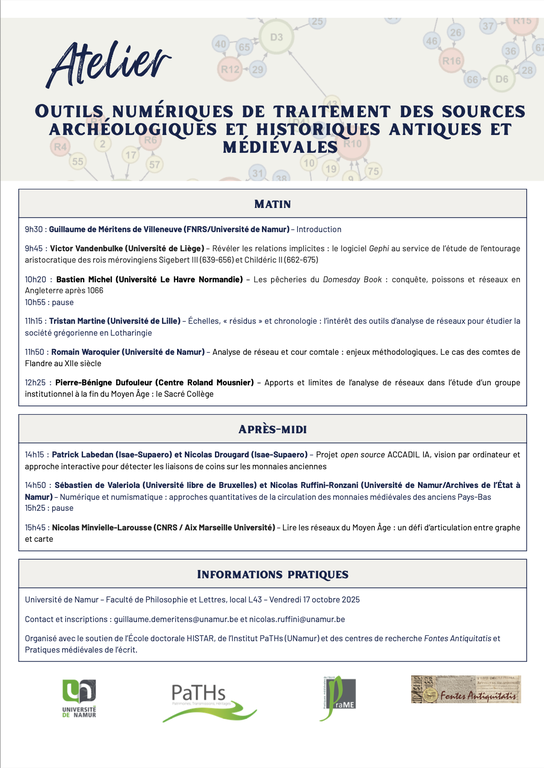 Atelier numérique – Octobre 2025 – UNamur